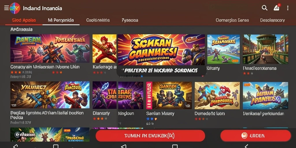 Screenshot pertama menunjukkan karakter utama dalam aksi.