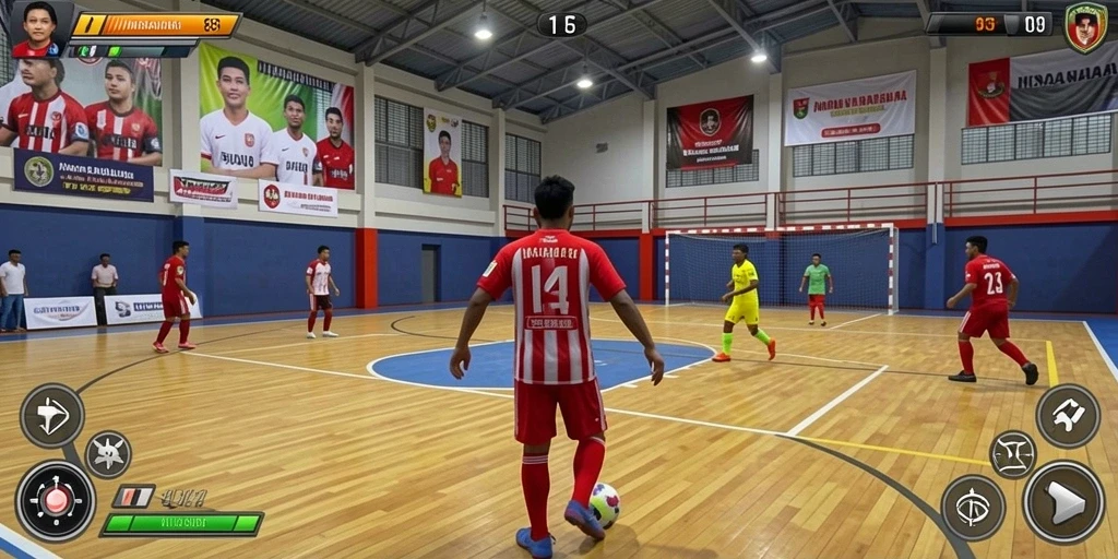 Screenshot: Pertarungan epik antara dua karakter.